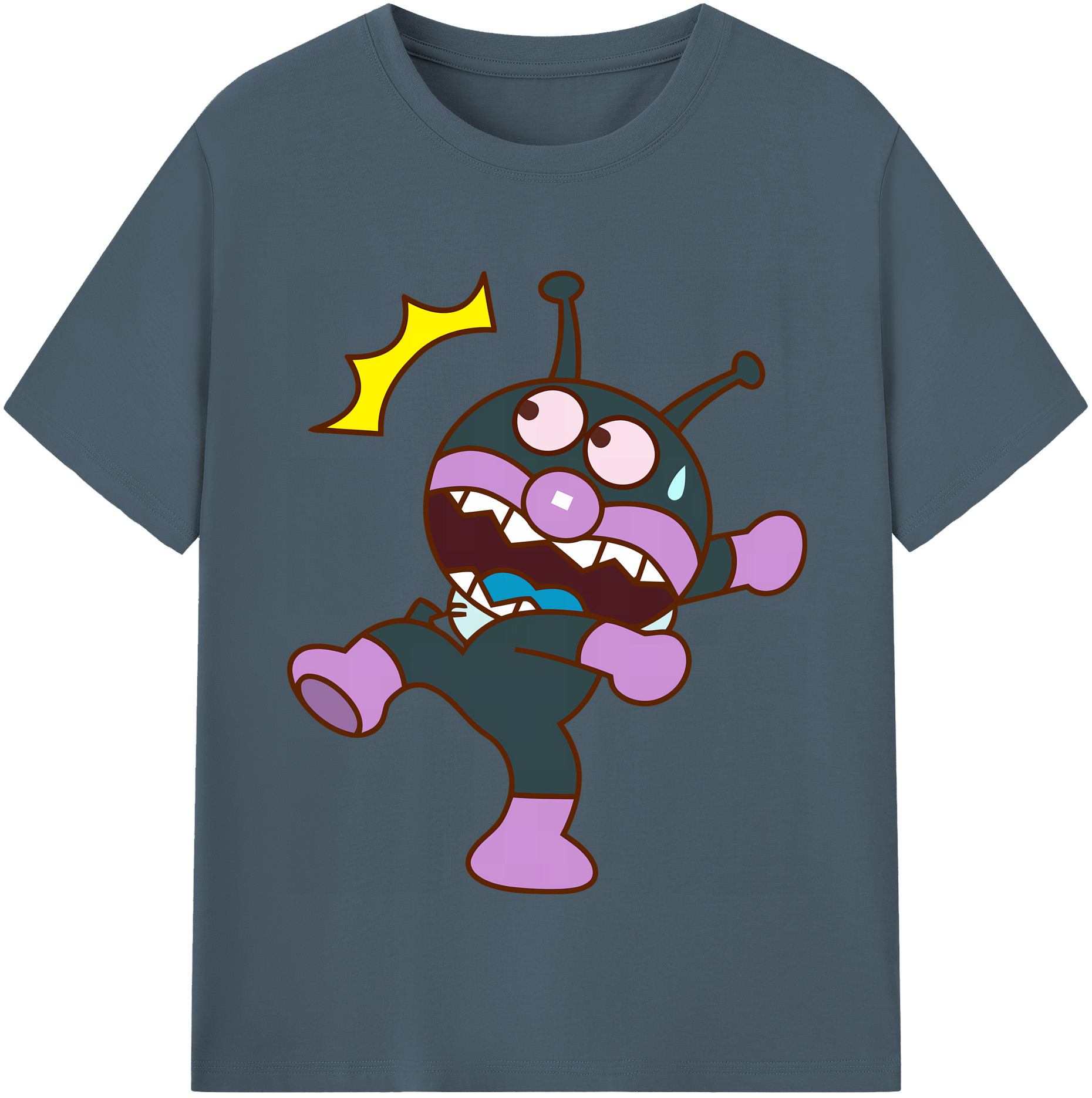（画像用） アンパンマン Anpanman 綿100％半袖Tシャツ（フロントプリント）
